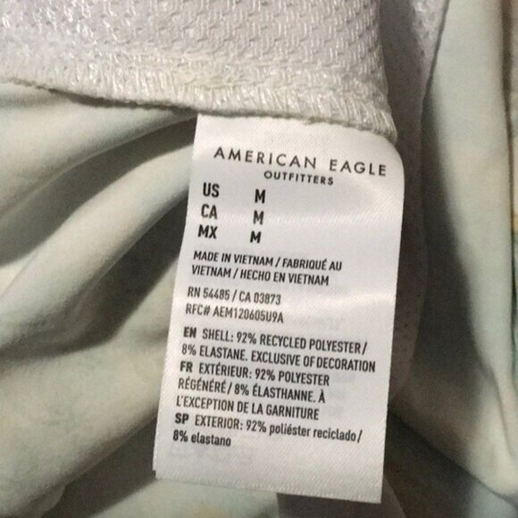 American Eagle Swim Trunks Board Shorts Men Medium Tropical Print 9" Inseam - Picture 9 of 10